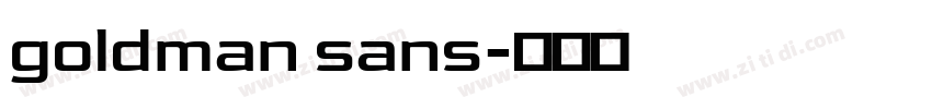goldman sans字体转换